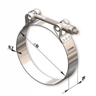 Tucho Adjustable Clamp, Stainless Steel – TIC92101