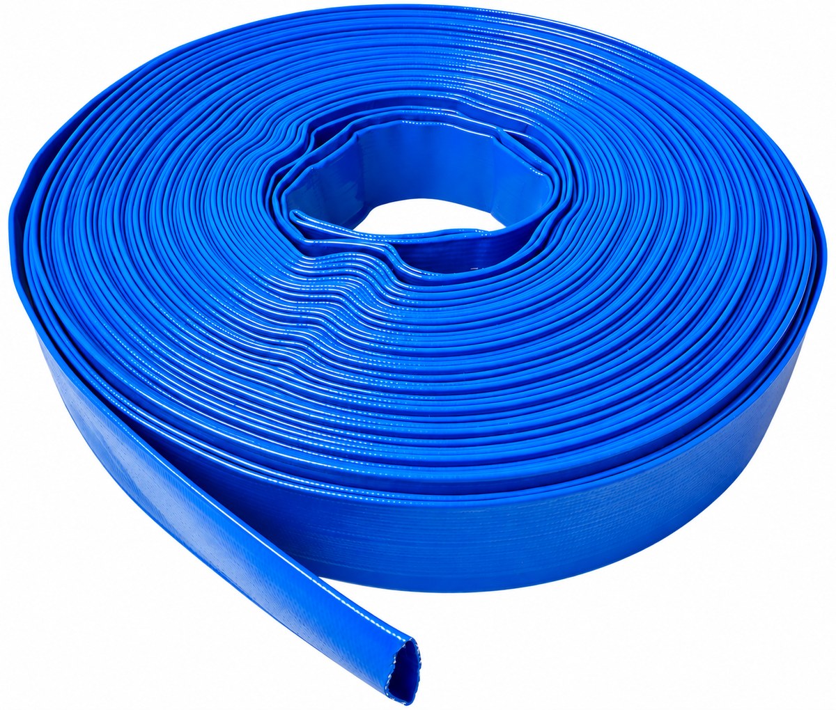 Blue PVC Thermoplastic Lay-Flat Hoses